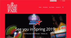 Desktop Screenshot of oakmountainstatefair.com